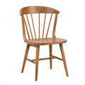 Silla de madera maciza marrón 85x45x50 cm